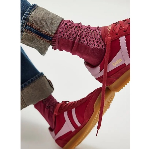 3057. Free People Rubies Crochet Crew Socks - Picture 2 of 2